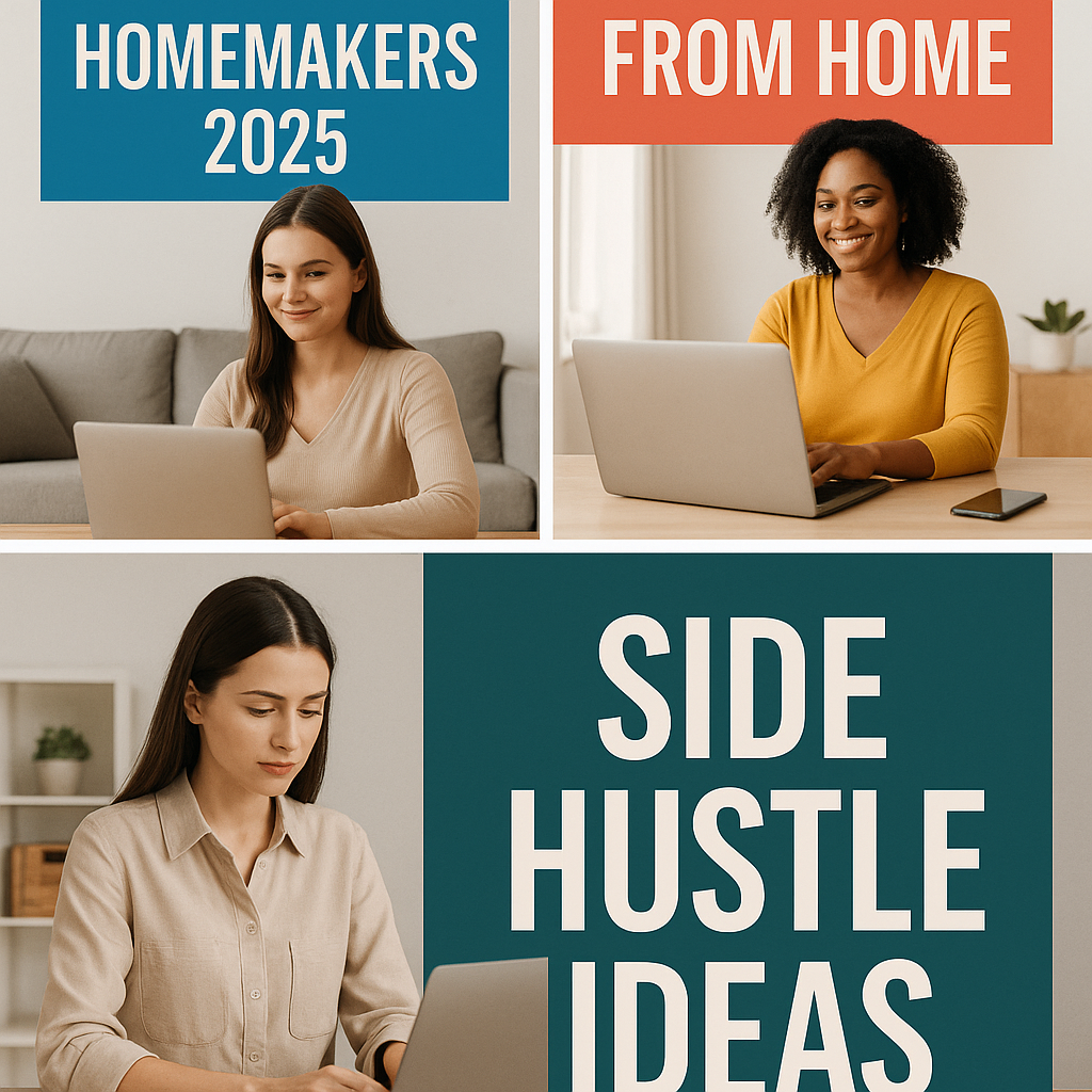 "homemaker working on laptop from home"
👉 "woman doing online side hustle at home"
👉 "mom earning money online from home"